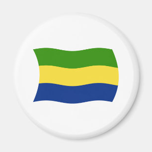 Aimant Drapeau Gabonais