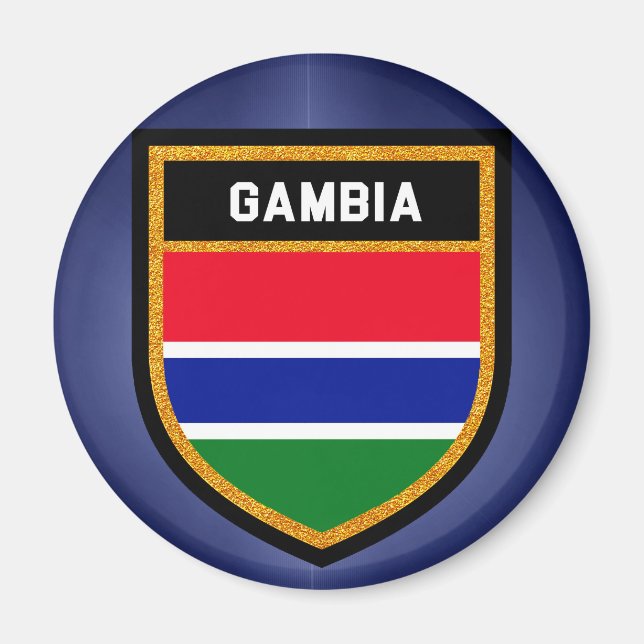 Aimant Drapeau Gambie (Devant)