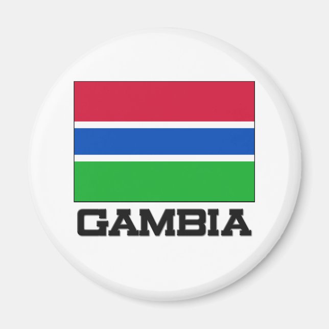 Aimant Drapeau Gambie (Devant)