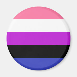 Aimant drapeau genderfluid LGBT