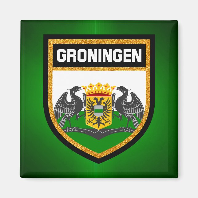Aimant Drapeau Groningen (Devant)