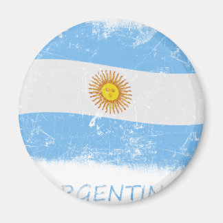 Aimant Drapeau Grunge Argentina