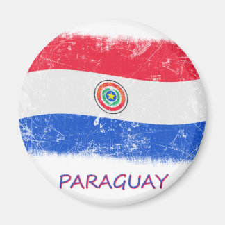 Aimant Drapeau Grunge Paraguay