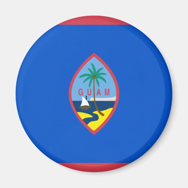 Aimant Drapeau Guam (Devant)
