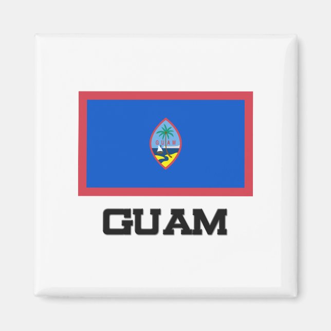 Aimant Drapeau Guam (Devant)