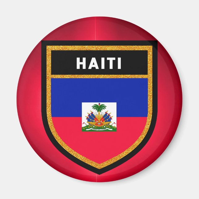 Aimant Drapeau Haïti (Devant)