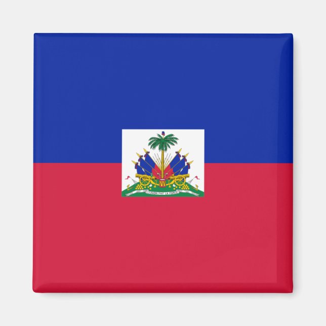 Aimant Drapeau Haïti HT (Devant)