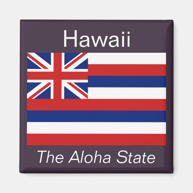 Aimant Drapeau Hawaii (Devant)