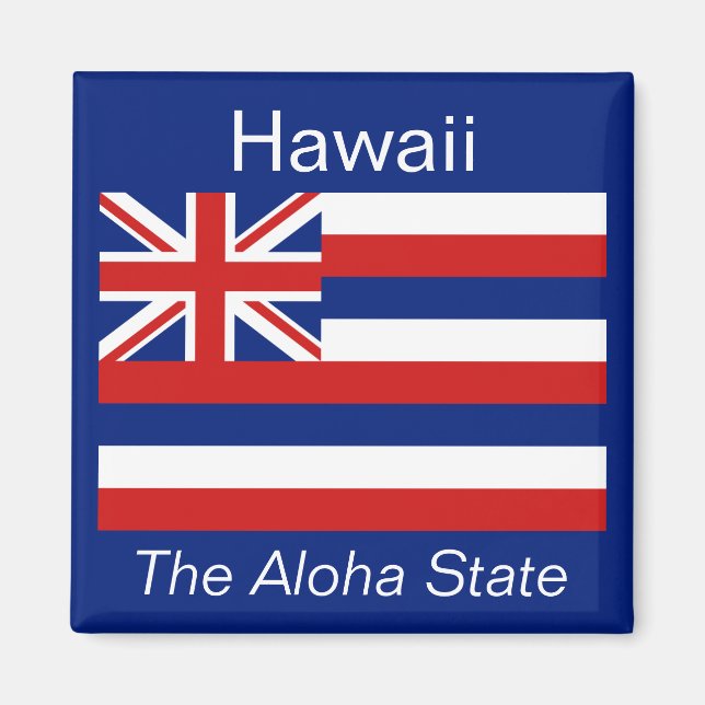 Aimant Drapeau Hawaii (Devant)