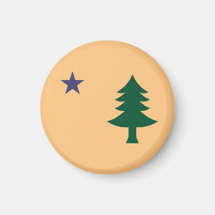 Aimant Drapeau historique du Maine (1901-1909)