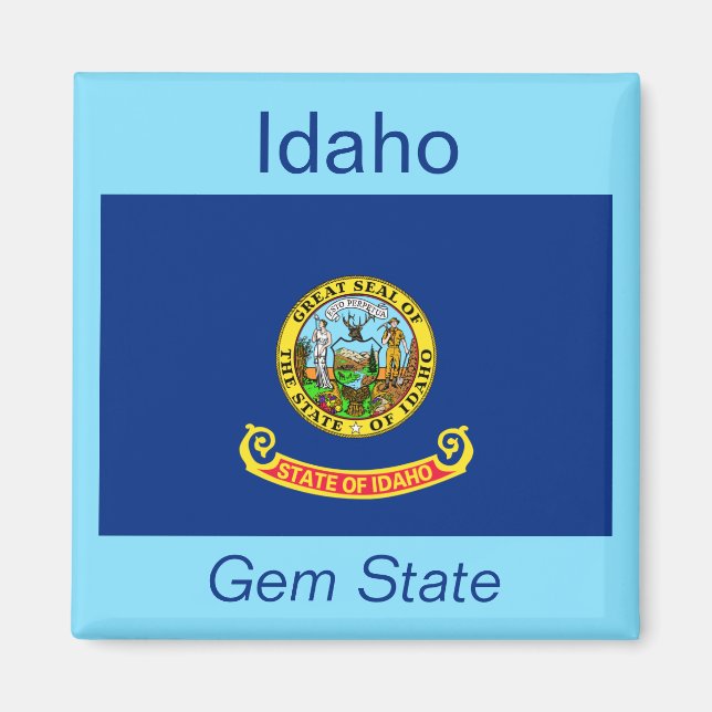 Aimant Drapeau Idaho (Devant)