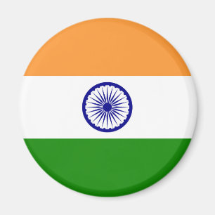 Aimant Drapeau Indien - Image de haute qualité
