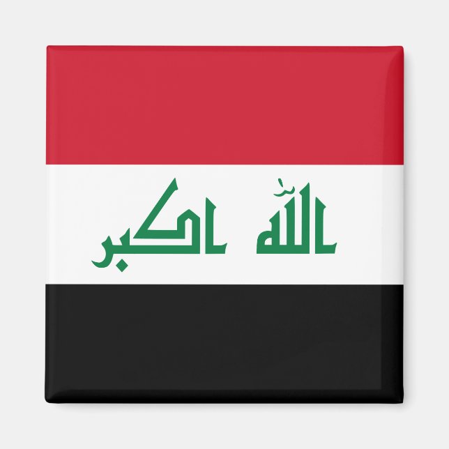 Aimant Drapeau Iraq (Iraq) (Devant)