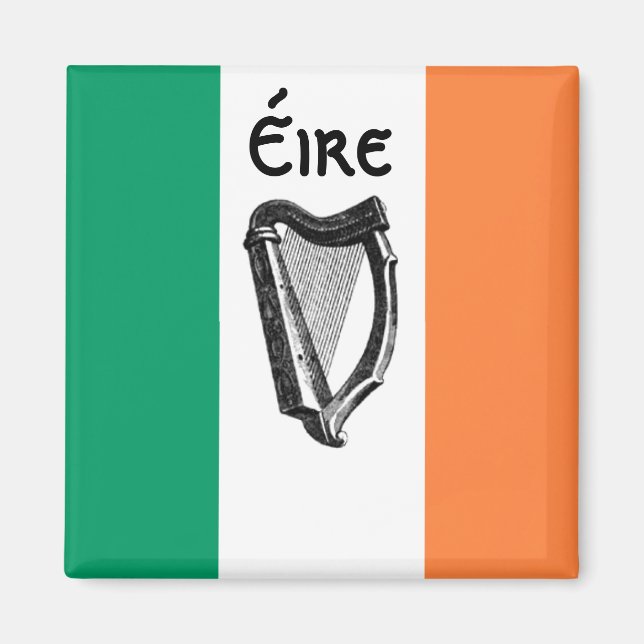 Aimant drapeau irlandais (Devant)