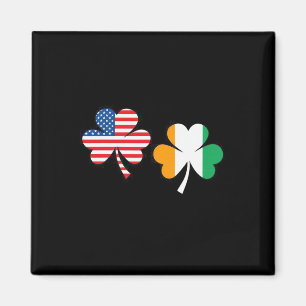 Aimant Drapeau irlandais américain Trèfle Usa Irlande St 