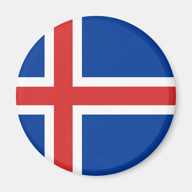 Aimant Drapeau Islande (Devant)