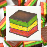 Aimant Drapeau Italien Sept Couches Rainbow Cookie Pâte<br><div class="desc">Dispose d'une illustration originale d'un délicieux biscuit italien arc-en-ciel (sept couches) ! Ne vois-tu pas ce que tu cherches ? Vous avez besoin d'aide pour la personnalisation ? Contactez Rebecca pour avoir quelque chose conçu pour vous.</div>