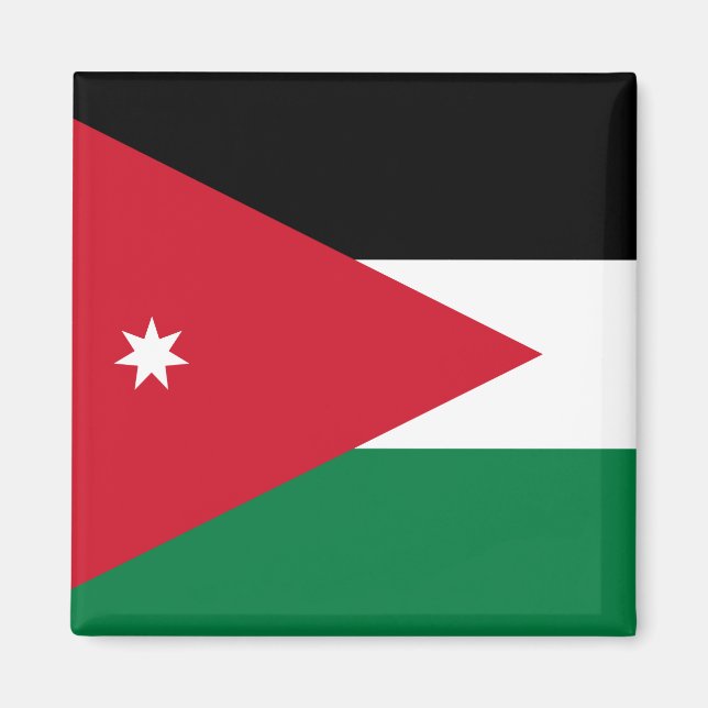 Aimant Drapeau Jordanie (Devant)