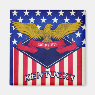 Aimant Drapeau Kentucky USA