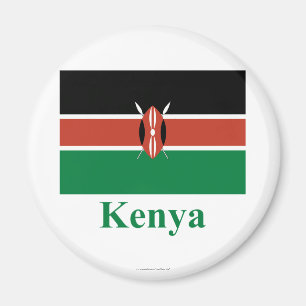 Aimant Drapeau Kenya avec nom
