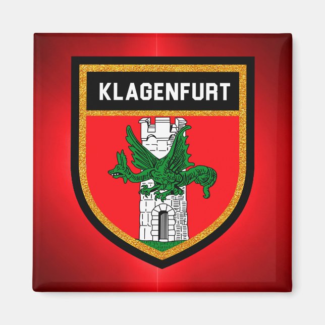 Aimant Drapeau Klagenfurt (Devant)