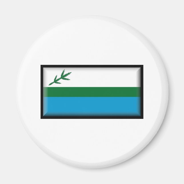 Aimant Drapeau Labrador (Devant)