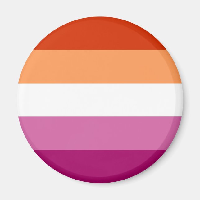 Aimant Drapeau Lesbien LGBT (Devant)