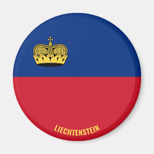 Aimant Drapeau Liechtenstein Patriotique de charme