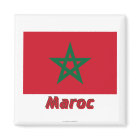 Drapeau Maroc avec le nom français
