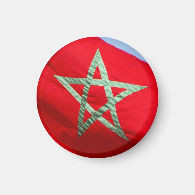 Aimant drapeau marocain (Devant)