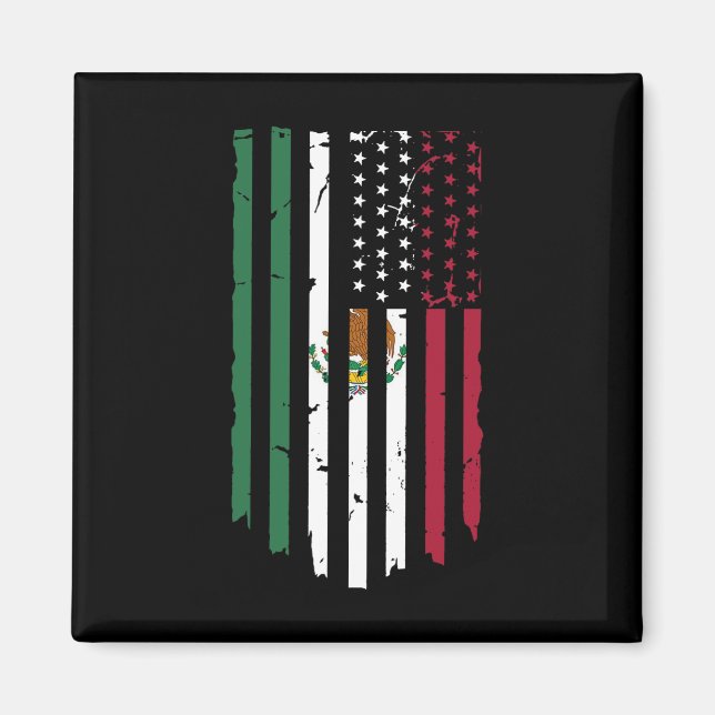 Aimant Drapeau mexicain américain Drapeau mexicain (Devant)