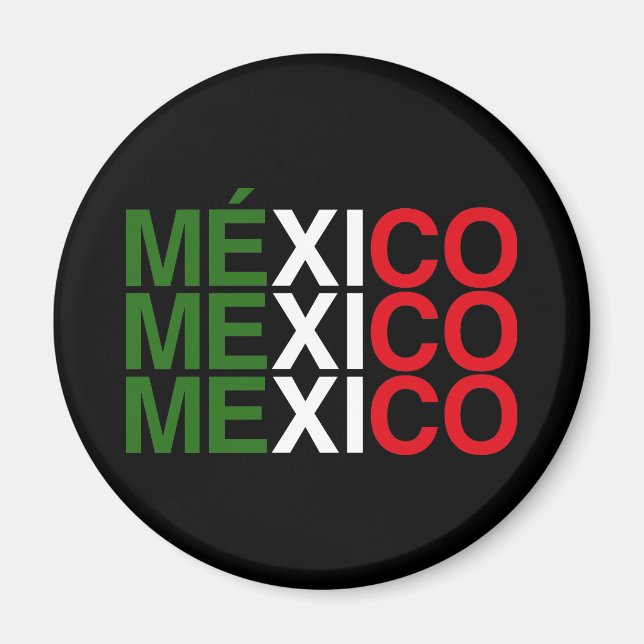 AIMANT DRAPEAU MEXIQUE (Devant)