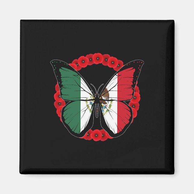 Aimant Drapeau Mexique Fête de l'Indépendance Mexicaine H (Devant)