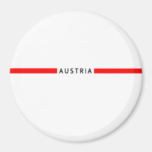 Aimant Drapeau minimaliste autrichien