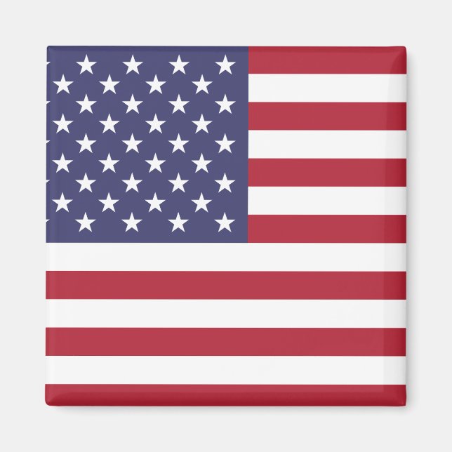 Aimant Drapeau mondial des États-Unis (Devant)