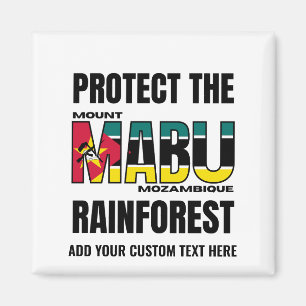 Aimant Drapeau Mozambique de la PLUIE MABU