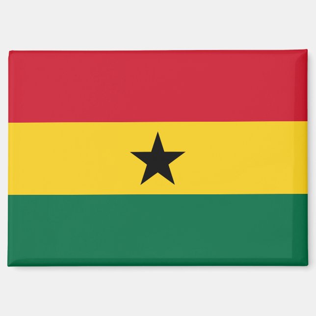 Aimant Drapeau national de l'aimant rectangle du Ghana (Recto)