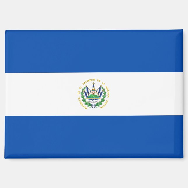 Aimant Drapeau national de l'aimant rectangle du Salvador (Recto)