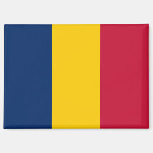 Aimant Drapeau national de l'aimant rectangle du Tchad