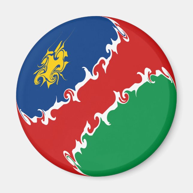 Aimant drapeau national de Namibie (Devant)