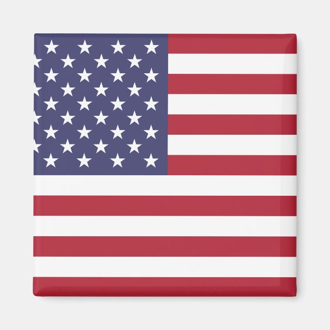 Aimant "Drapeau national des États-Unis d'Amérique USA (Devant)