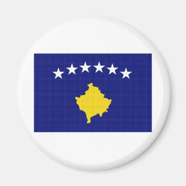 Aimant Drapeau national du Kosovo (Devant)