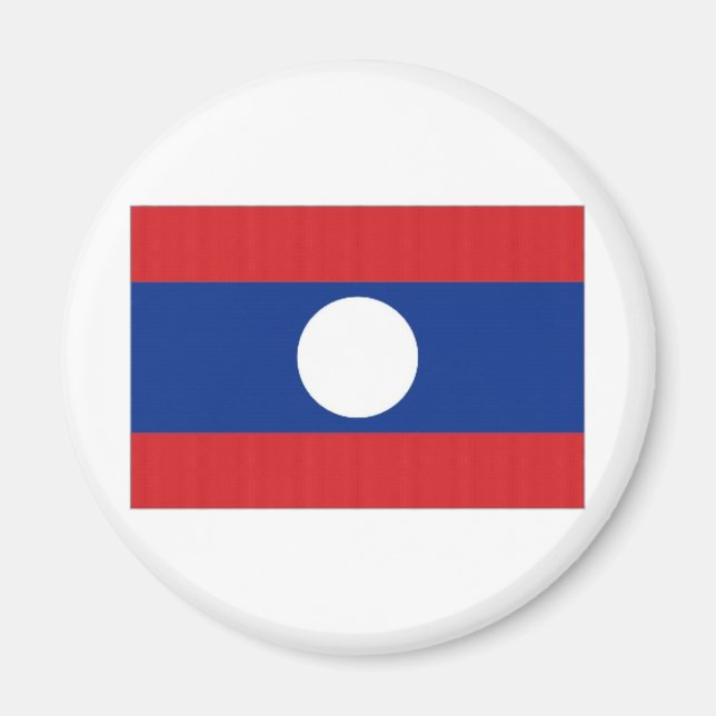 Aimant Drapeau national du Laos (Devant)