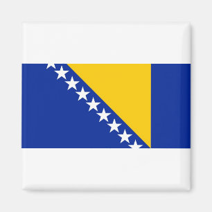 Aimant Drapeau national du monde de la Bosnie-Herzégovin