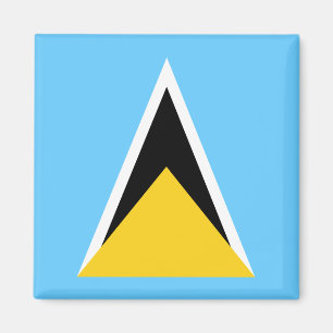 Aimant Drapeau national du monde de Sainte-Lucie