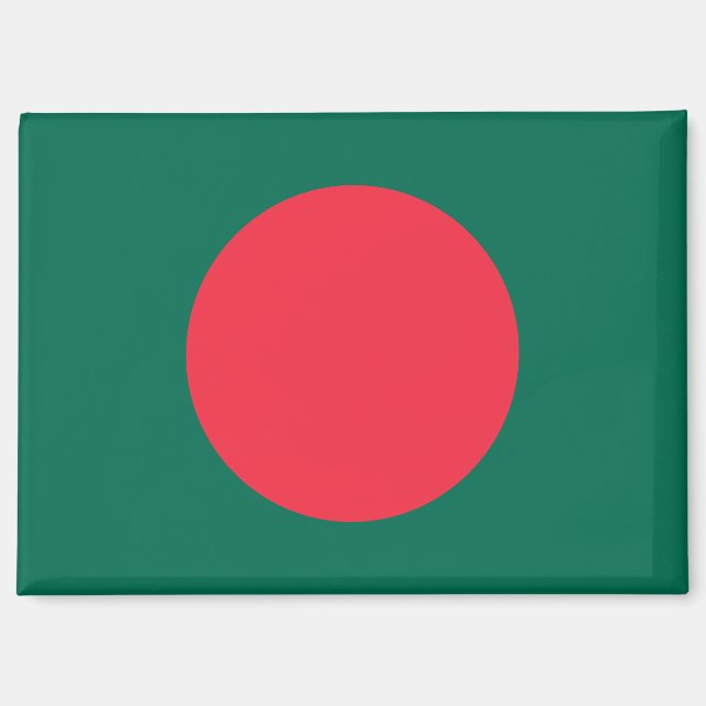 Aimant Drapeau national du rectangle magnétique du Bangla (Recto)