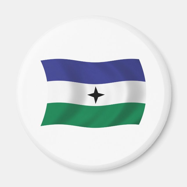 Aimant Drapeau Nationaliste Bubi (Devant)