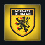 Aimant Drapeau Nord-Pas-de-Calais<br><div class="desc">Drapeau Nord-Pas-de-Calais</div>
