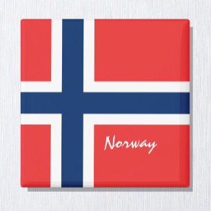 Aimant Drapeau norvégien & Vacances Norvège, Voyage / spo