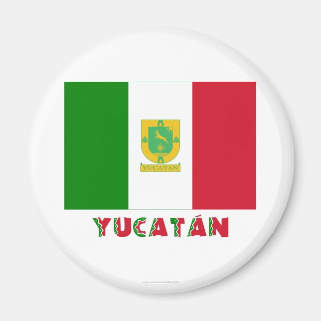 Aimant Drapeau officieux du Yucatán (Devant)